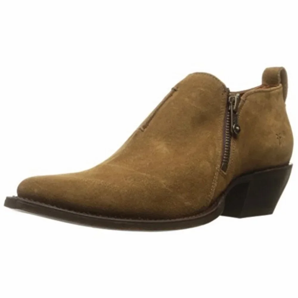 Frye Sacha Moto Shootie Cashew Bootie - Picture 11 of 14
